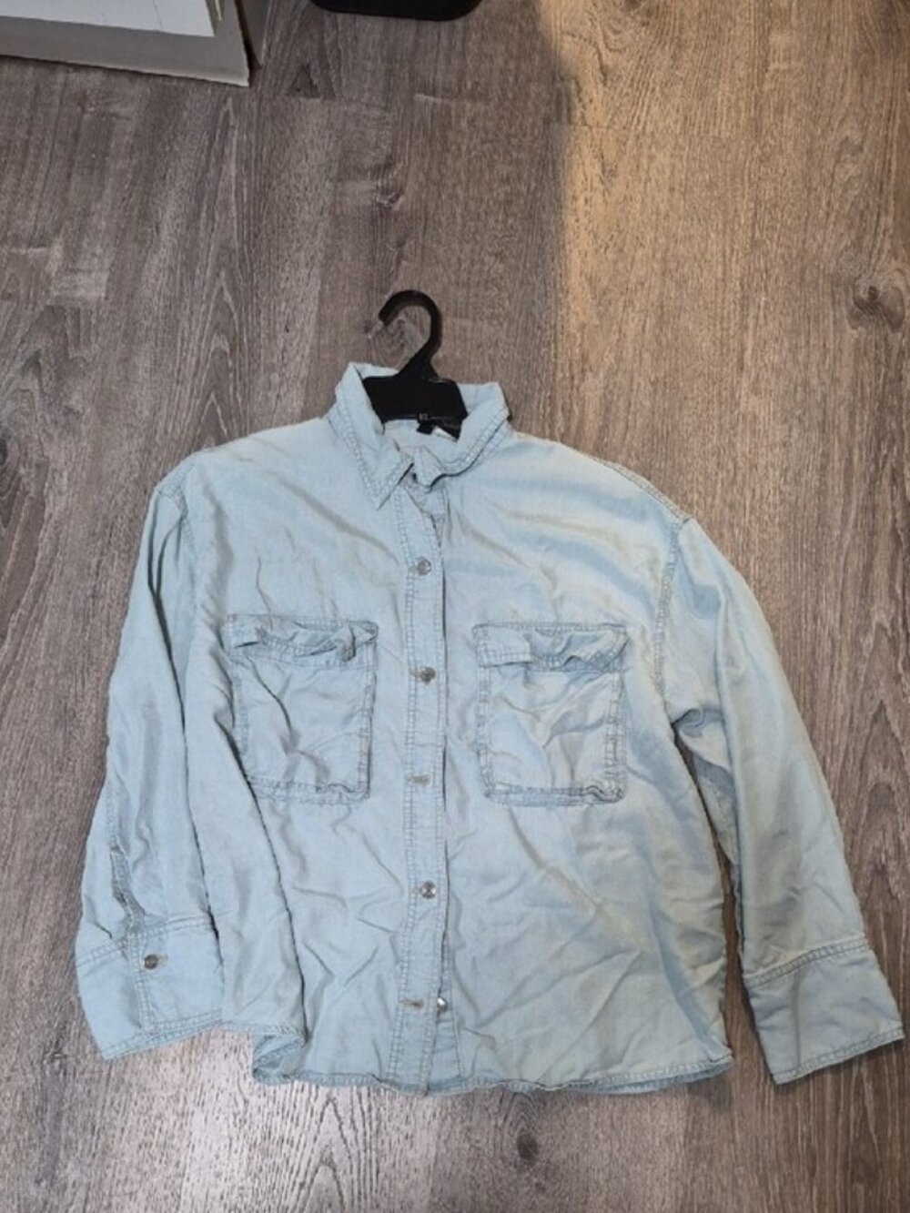 H&M Denim Button-Up Shirts Light Washes